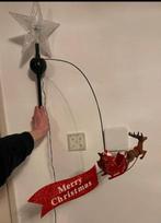 Lichtgevende, bewegende en ronddraaiende kerst piek ster, Ophalen of Verzenden, Zo goed als nieuw