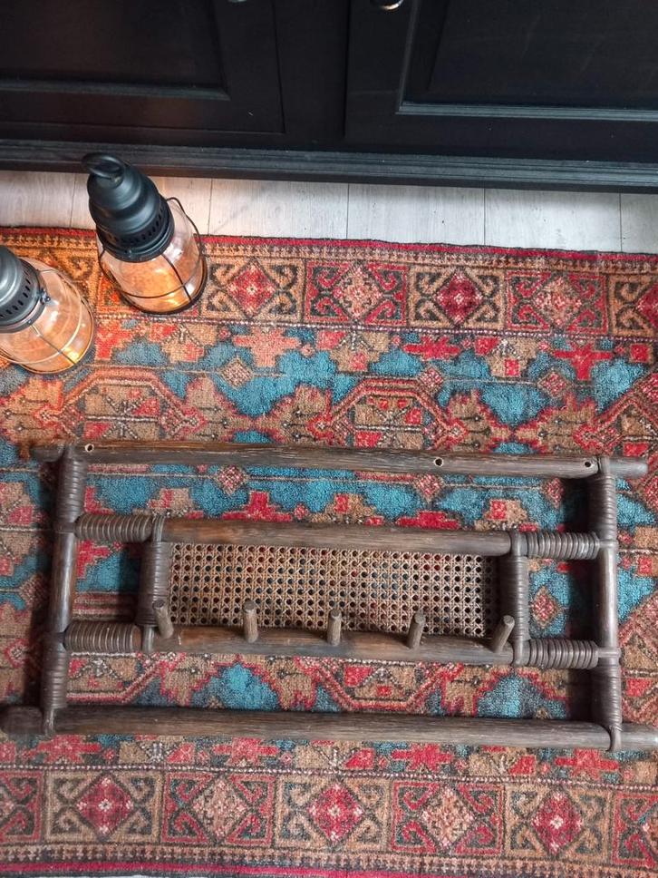 Vintage kapstok bamboe, Huis en Inrichting, Woonaccessoires | Kapstokken, Zo goed als nieuw, Wandkapstok, Minder dan 100 cm, Hout