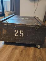 Donkergroene legerkist, Ophalen, Gebruikt, 50 tot 100 cm, Minder dan 50 cm