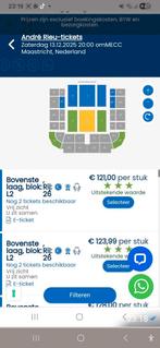 1 kaart over concert André Rieu 13 december in de MECC, Eén persoon, December