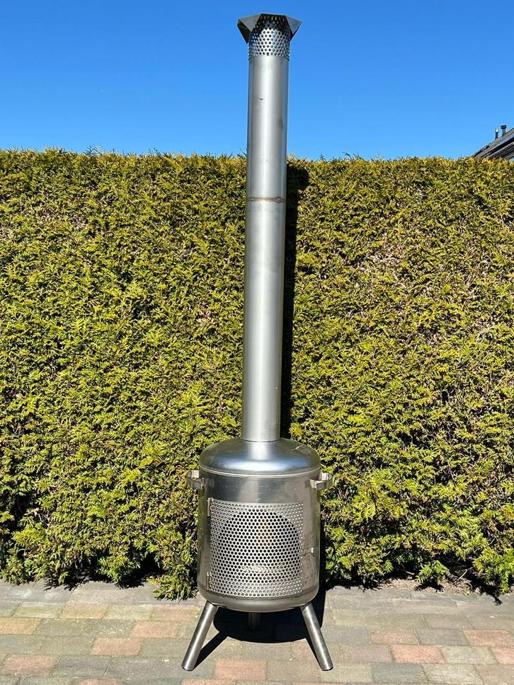 tuinkachel rvs tuinhaard kachel terraskachel buitenhaard, Tuin en Terras, Terrasverwarmers, Nieuw, Ophalen of Verzenden