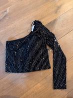 Mango one shoulder glitter top maat S, Ophalen of Verzenden