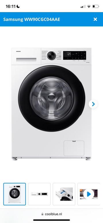 Samsung wasmachine 9kg beschikbaar voor biedingen