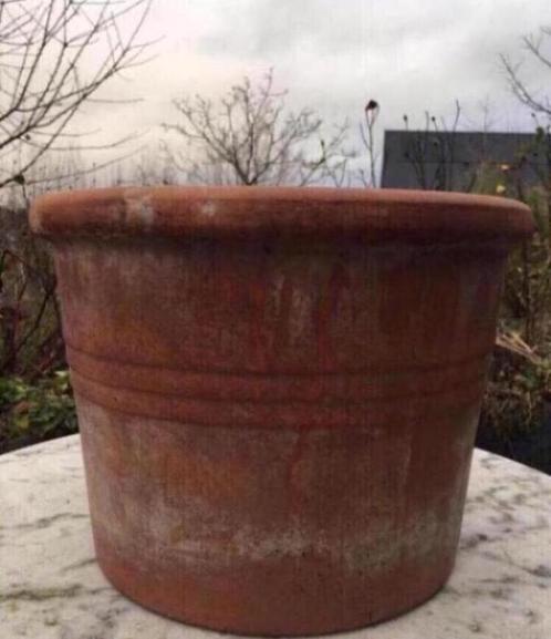Oud Hollandse Italiaanse terracotta bloempotten diverse, Tuin en Terras, Bloempotten, Zo goed als nieuw, Terracotta, Binnen, Balkon