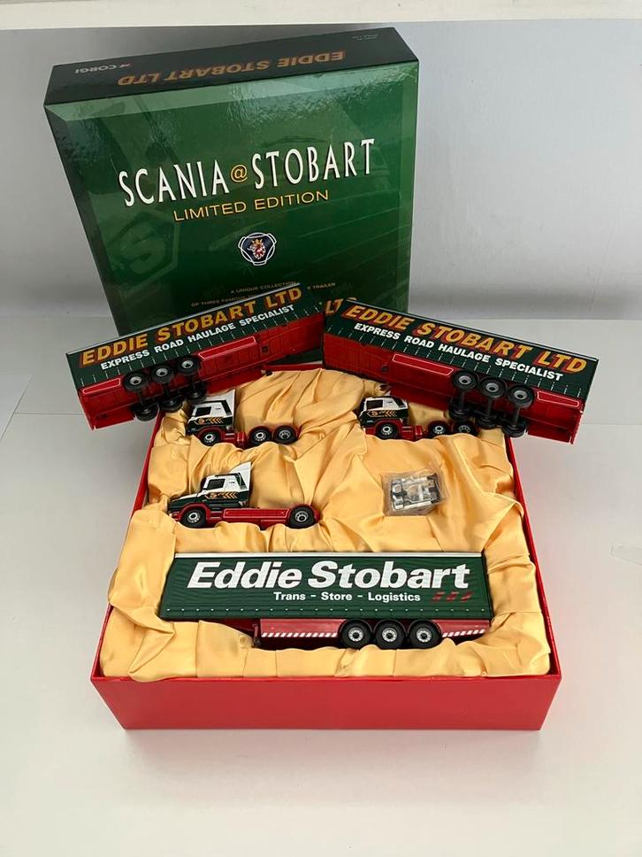 Eddie Stobart Limited Edition Scania Box en Collectie, Hobby en Vrije tijd, Modelauto's | 1:50, Zo goed als nieuw, Bus of Vrachtwagen