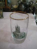 glas prinsenhof met oude kerk delft souvenir, Antiek en Kunst, Ophalen of Verzenden