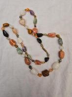 Vintage edelstenenketting met diverse stenen, Overige materialen, Xx, Overige kleuren, Xx