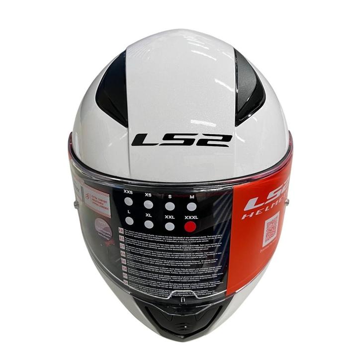 LS2 Helm FF353 Rapid, Glans Wit XXXL, Sport en Fitness, Karting, Nieuw, Helm of Handschoenen, Ophalen of Verzenden