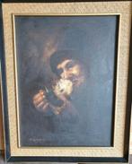 Schilderij van t wong met klassieke lijst, Antiek en Kunst, Ophalen