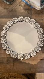 Zilveren rozen bord, Ophalen of Verzenden, Zo goed als nieuw, Bord(en), Overige stijlen