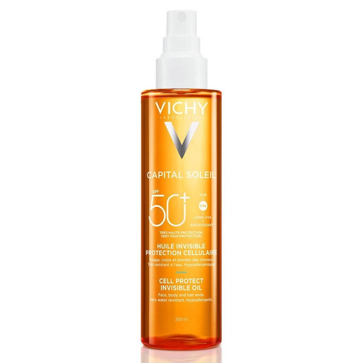 Vichy Capital Soleil Onzichtbare Oliespray SPF50+ 200ml, Sieraden, Tassen en Uiterlijk, Uiterlijk | Lichaamsverzorging, Nieuw