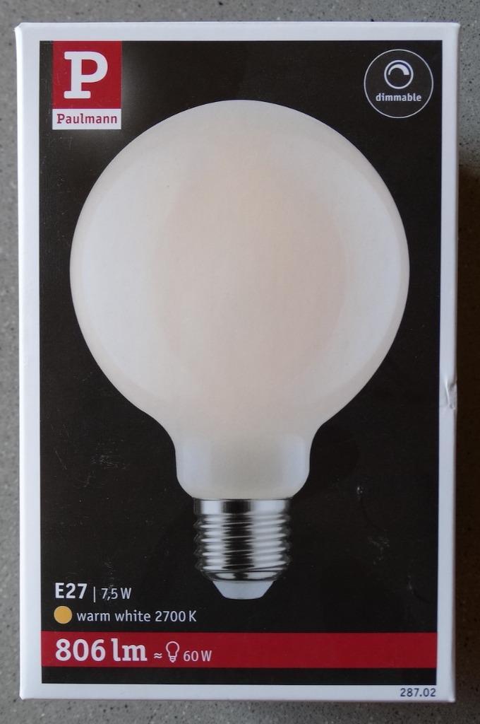 grote led lamp Paulmann 7,5 Watt; 806 lumen; 2700K; dimbaar, Huis en Inrichting, Lampen | Losse lampen, Nieuw, Led-lamp, Minder dan 30 watt