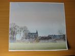 een dorp binnen de gemeente wijk bij duurstede. Aquarel, Verzenden, Voor 1940, Zo goed als nieuw
