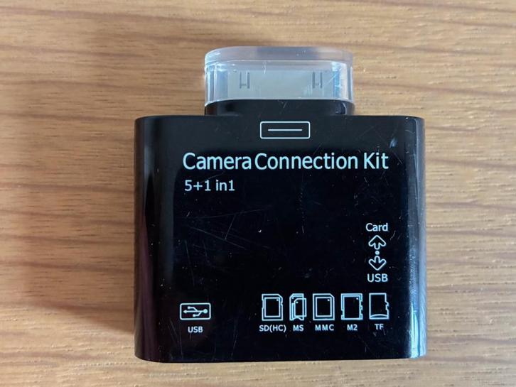 Apple Camera Connection Kit Zwart, Computers en Software, Apple iPads, Zo goed als nieuw, Apple iPad, 16 GB, Zwart, Ophalen of Verzenden