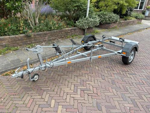 Boot trailer aanhanger kar motorboot rib rubberboot 3,90M., Watersport en Boten, Boottrailers, Gebruikt, Overige typen, Minder dan 1500 kg