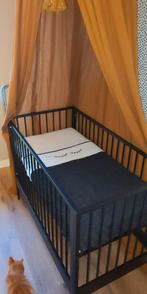 Coming kids ledikant zwart staal metaal, Kinderen en Baby's, Kinderkamer | Bedden, Ophalen, Zo goed als nieuw, Minder dan 140 cm