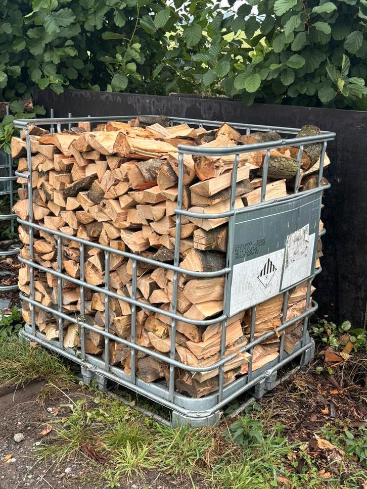 Brand hout mix eiken essen, Tuin en Terras, Haardhout, Blokken, Minder dan 3 m³, Ophalen of Verzenden