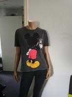 Leuk donkergrijs Disney shirt Mickey Mouse maat 38, Gedragen, Grijs, Maat 38/40 (M), Ophalen of Verzenden