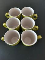 12 kleine koffiebekers lichtgroen/ lime kleur, Nieuw, Ophalen of Verzenden, Effen, Kop(pen) en/of Schotel(s)