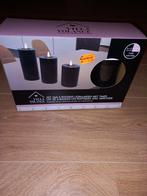 3 rustieke zwarte ledkaarsen met timer, Huis en Inrichting, Woonaccessoires | Kandelaars en Kaarsen, Overige materialen, Zwart