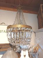 Schitterende Kristallen Zak Hanglamp, Antiek en Kunst, Antiek | Glas en Kristal, Ophalen of Verzenden