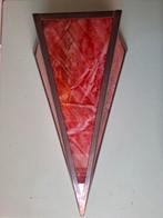 Art Deco Amsterdamse School Wandlamp, Verzenden, Gebruikt, Glas, Art Deco