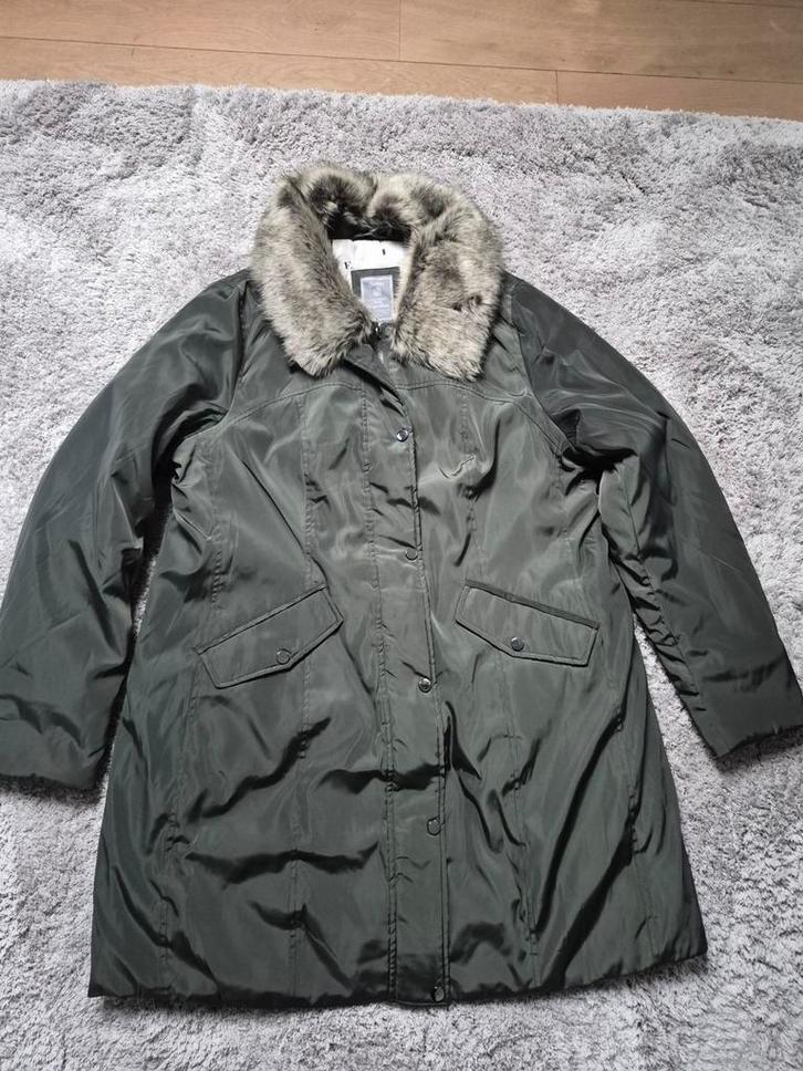 Geisha winterjas dames donkergroen maat 3xl/46, Kleding | Dames, Jassen | Winter, Zo goed als nieuw, Maat 46/48 (XL) of groter