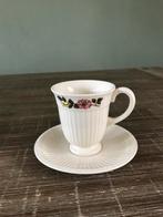 Wedwood Briar Rose koffiekop en schotel, Ophalen, Zo goed als nieuw, Porselein, Kop en/of schotel