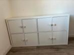 Ikea kallax kast met deurtjes en een legplank, Ophalen, 50 tot 100 cm, Zo goed als nieuw, Minder dan 100 cm