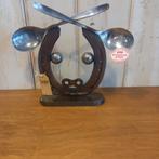 Metalen koe - hoefijzer - metal art - upcycling, Ophalen of Verzenden, B, B, B