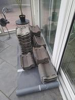 Gratis dakpannen & nokpannen, Doe-het-zelf en Verbouw, Dakpannen en Dakbedekking, Ophalen, Steen of Klei, Nieuw, 15 m² of meer