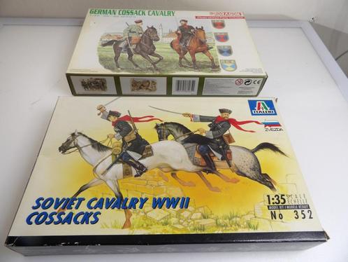 WW2 Duitse & Soviet Kozakken Cavalari 135, Hobby en Vrije tijd, Modelbouw | Figuren en Diorama's, Zo goed als nieuw, Figuur of Figuren