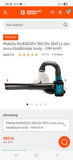 Makita bladblazer bladzuiger DUB363ZV nieuw in doos, Tuin en Terras, Bladblazers, Ophalen of Verzenden, Nieuw, Elektrisch