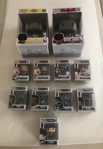 14 TOP Funko's o.a. Eminem, Migos, Tom Brady, Conor Mcgregor beschikbaar voor biedingen