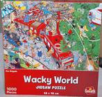 Goliath WackyWorld Fire Brigade puzzel 1000, Ophalen of Verzenden, Zo goed als nieuw