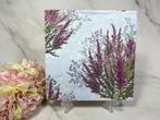 Knutsel servetten - roze paarse heide - decoupage nr 069, Ophalen of Verzenden, Nieuw, Materiaal