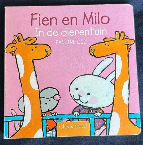 Pauline Oud: Fien en Milo spelen, in bad en in de dierentuin, Boeken, Kinderboeken | Baby's en Peuters, Gelezen, Ophalen of Verzenden