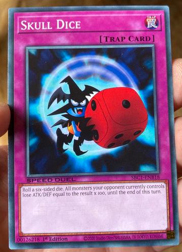 Yu-Gi-Oh! Skull Dice SBC1 1st Edition Duel Promo ! beschikbaar voor biedingen