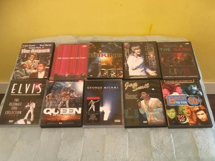 50 X Muziek DVDS, Cd's en Dvd's, Dvd's | Muziek en Concerten, Gebruikt, Muziek en Concerten, Vanaf 6 jaar, Ophalen of Verzenden