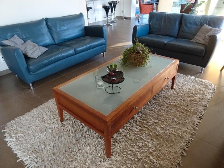 Salontafel, Huis en Inrichting, Tafels | Salontafels, Gebruikt, Minder dan 50 cm, 50 tot 100 cm, 100 tot 150 cm, Rechthoekig, Kersenhout