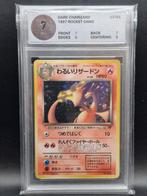 Dark charizard holo 1997 jp rocket gang #6 woetoe grading 7, Verzenden, Zo goed als nieuw