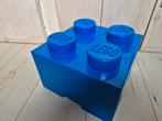 Stapelbare LEGO opbergbox Brick 4 Blauw, Kinderen en Baby's, Speelgoed | Duplo en Lego, Ophalen, Zo goed als nieuw, Lego