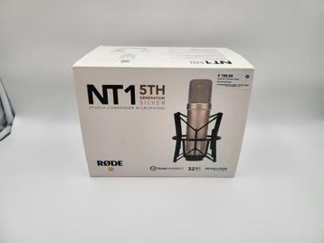Rode NT1 5th Gen Silver Grootmembraan Condensatormicrofoon | beschikbaar voor biedingen