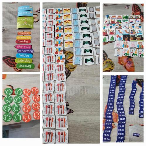Uitgebreide dag planning magneten set o.a. voor autisme, Kinderen en Baby's, Kinderspulletjes, Zo goed als nieuw, Ophalen of Verzenden