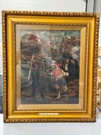 Richard Caton Woodville British 1856-1926 Highland Raiders, Antiek en Kunst, Kunst | Schilderijen | Klassiek, Ophalen of Verzenden