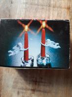 6 witte Kerstengeltjes voor om kaarsen, Diversen, Kerst, Ophalen, Gebruikt