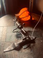 Unieke steampunk lamp – echte blikvanger, Ophalen of Verzenden