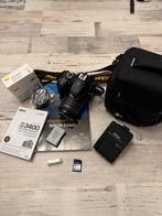 Nikon D3400 set te boek tas oplader sd card zon bescherming, Audio, Tv en Foto, Videocamera's Digitaal, Overige merken, Full HD