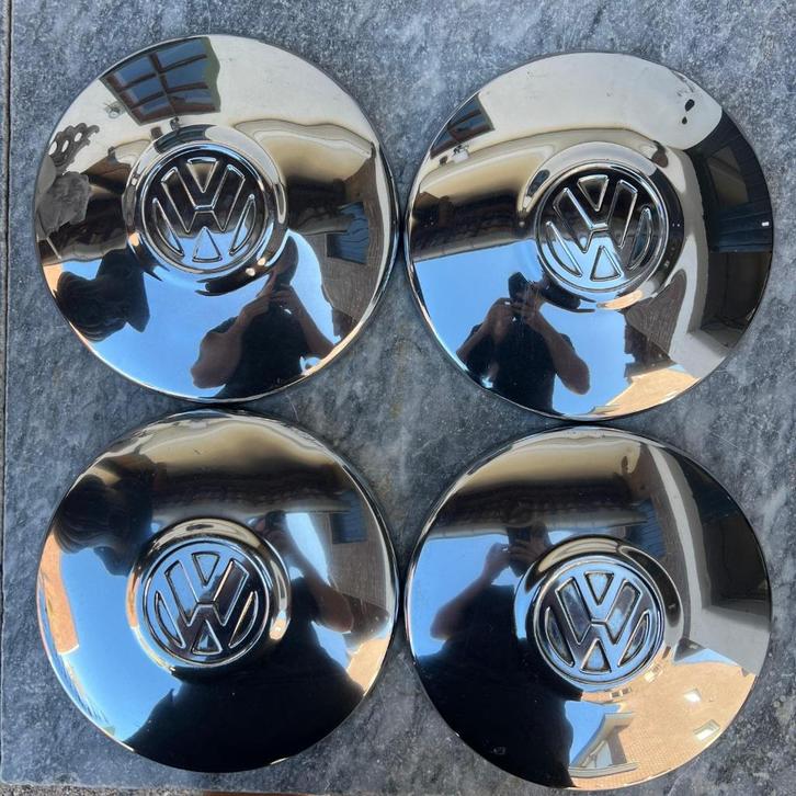 VW Chromen Wieldop 4x130 KG Kever T14 1968->, Auto diversen, Auto-accessoires, Gebruikt, Ophalen of Verzenden