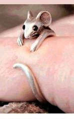 Ring muis open, Sieraden, Tassen en Uiterlijk, Ringen, Verzenden, Nieuw, Zilver
